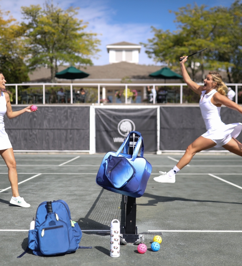 Women playing tennis at Cape Cod
